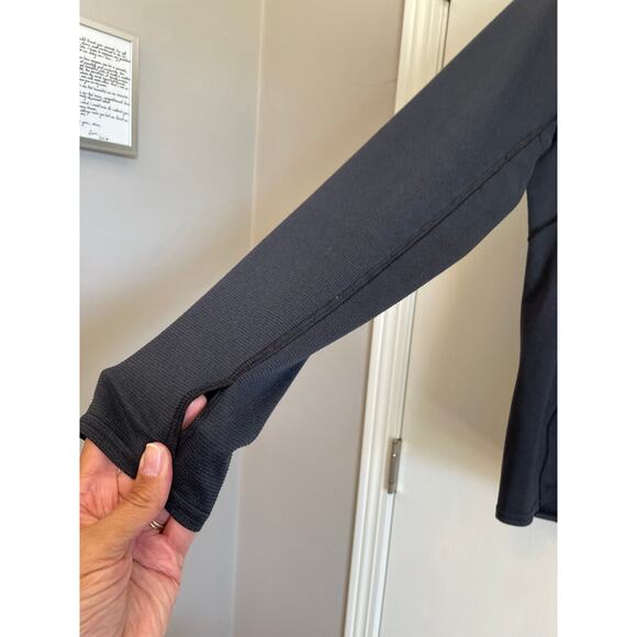 L.L Bean Cresta Midweight 250 T-Zip top gray logo stretch pullover jacket Large - Picture 6 of 8